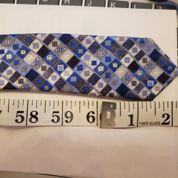 STEFANO RICCI PER RICHARD GELDING 100% SILK TIE MADE IN ITALY- EXTRA LONG & WIDE - Picture 8 of 8